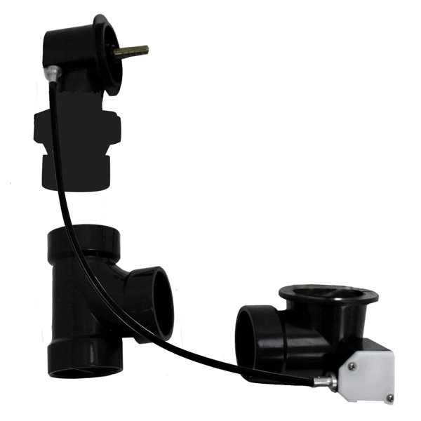 Westbrass 27" Cable Drive Bathtub Drain Trim with Sch. 40 ABS Fittings